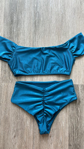 Cobalt blue high waisted