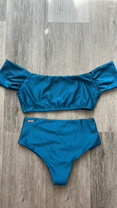 Cobalt blue high waisted